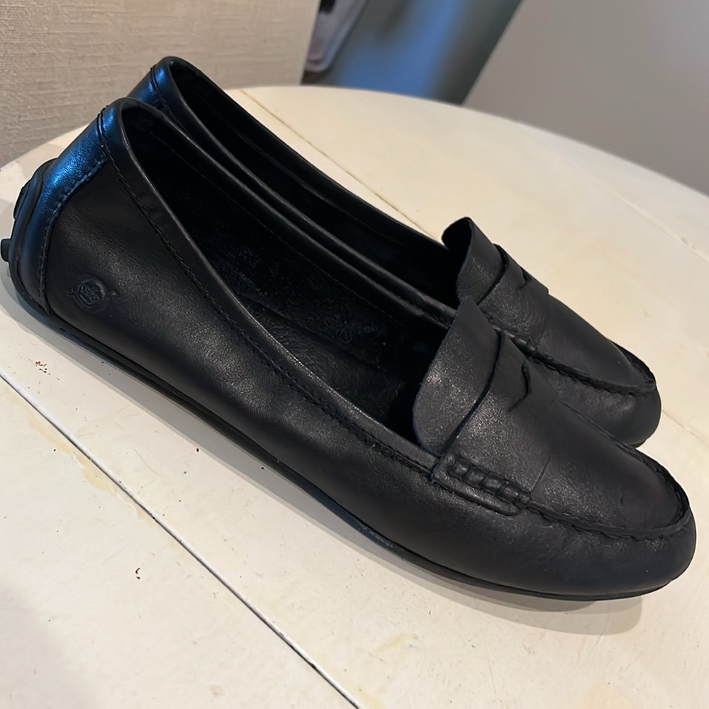 Born Black Leather Loafers size 9.5 women’s - Picture 4 of 9